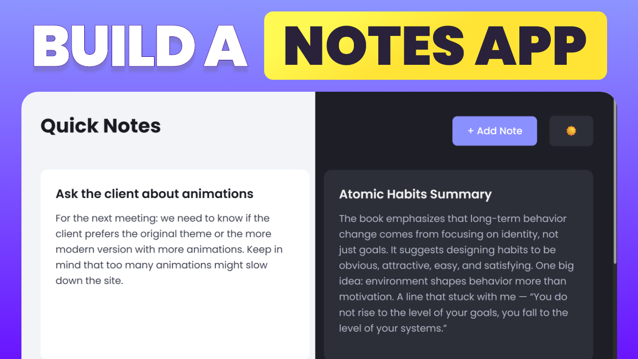 Quick Notes Project Thumbnail